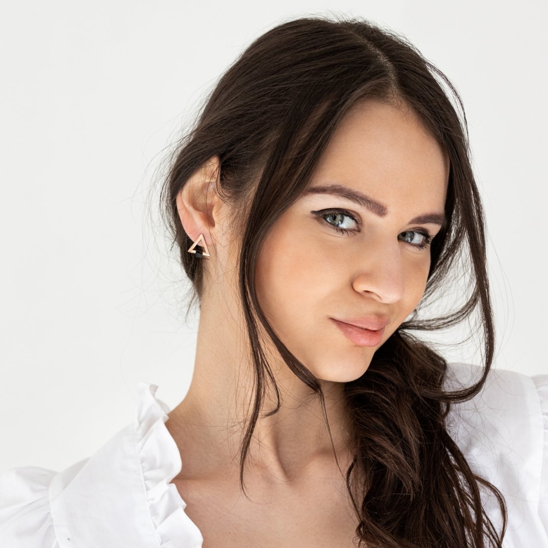 Trojúhelníkové náušnice - ZOVERO